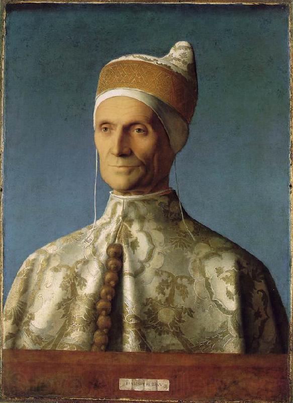 BELLINI, Giovanni Portrait of Doge Leonardo Loredan xe France oil painting art